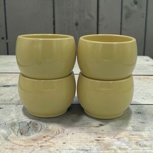 Vtg Lot Desert Ware Wallace China Chili Bowls Restaurant Yellow Stacking